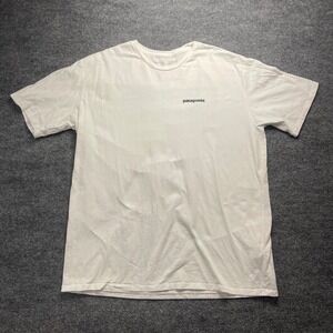 Patagonia Save Our Home Planet Organic Cotton T-Shirt White Mens Large L
